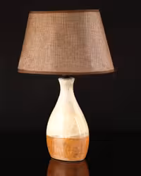 آباژور رومیزی سرامیک دو رنگ آسا