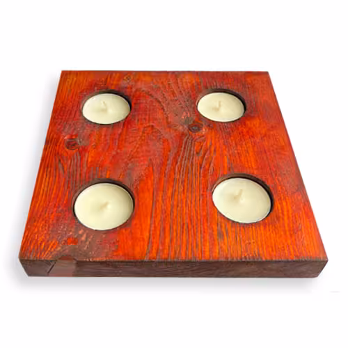 جا شمعی چوبی CAP1008