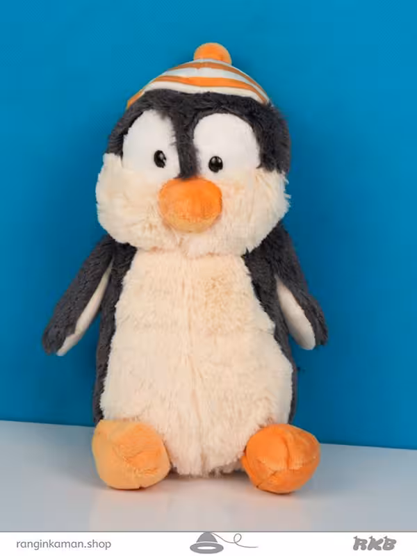 عروسک پنگوئن قطبی کلاهدار  Hooded polar penguin doll