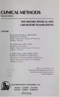خرید و دانلود نسخه کامل کتاب Clinical methods : the history, physical, and laboratory examinations (2nd Edition) - Scanned Pdf with Ocr