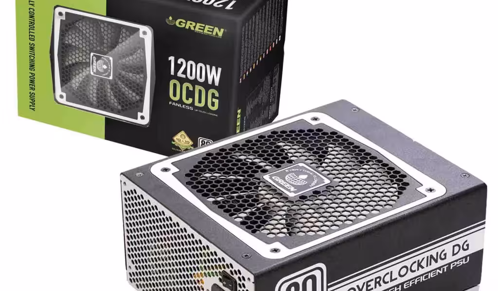منبع تغذیه استوک کامپیوتر گرین مدل GP1200B-OCDG