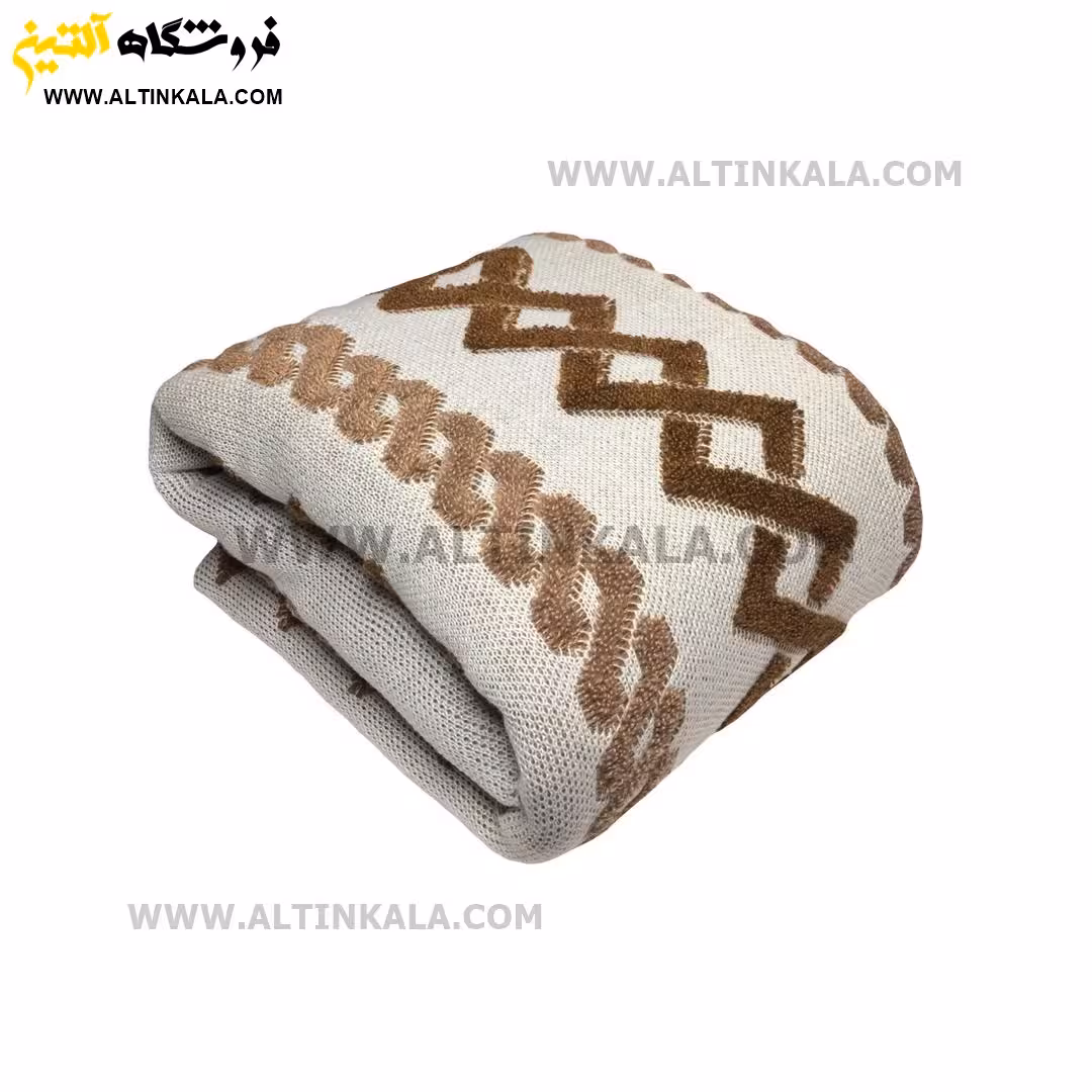شال مبل بافت (رومبلی) سوپر (تراکم بالا) طرح ونیز سایز 150×200