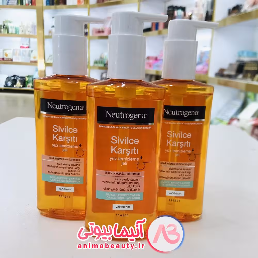ژل شستشو صورت ضد جوش و آکنه نوتروژینا