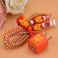 پک محافظ  معمولی کابل شارژ مرد آهنی Iron man Usb Cable Protector