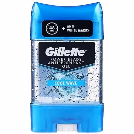 مام،استیک ژله ای دانه دار ضد تعریق مردانه ژیلت Gillette Power Beads Cool Wave Antiperspirant