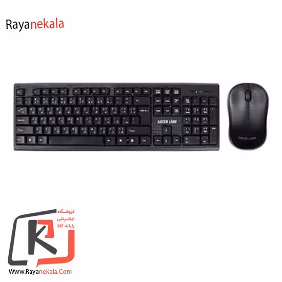 کیبورد و ماوس بی سیم Green Lion مدل GNWS24