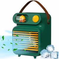 کولر مینی رومیزی شارژی قابل حمل TRRbyCMLS Portable Air Cooler, Rechargeable USB Desk Fan