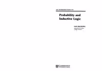 خرید و دانلود نسخه کامل کتاب An Introduction to Probability and Inductive Logic