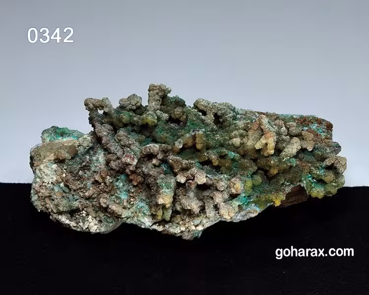 سنگ زینتی قندیل آهکی اکسید مس