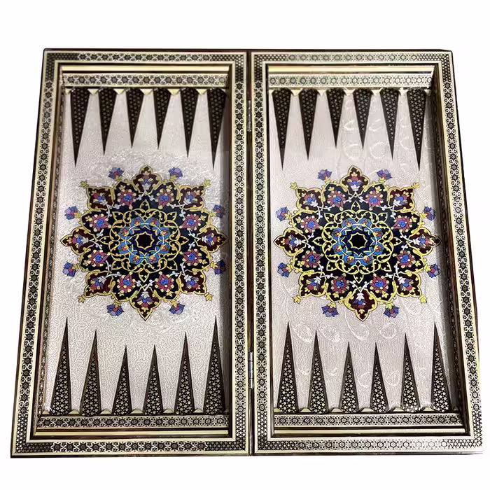 تخته نرد و شطرنج خاتم کاری کد 160011