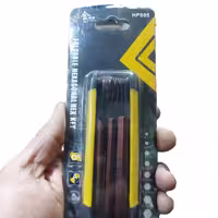آچار آلن تاشو 8 عددی، جنس S2، مدل HP005 شش ضلعی از برند لیهو