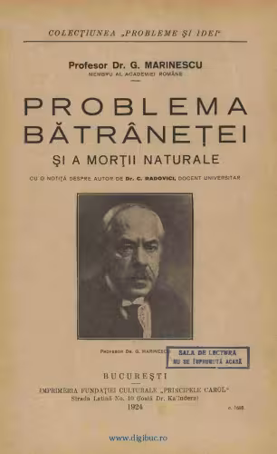 خرید و دانلود نسخه کامل کتاب Problema bătrâneței și a morții naturale