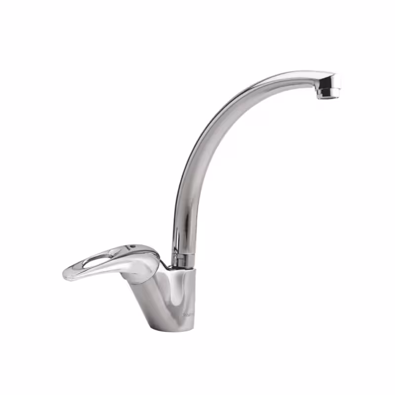 شیر ظرفشویی ثابت با علم ریختگی شیبه مدل کیش