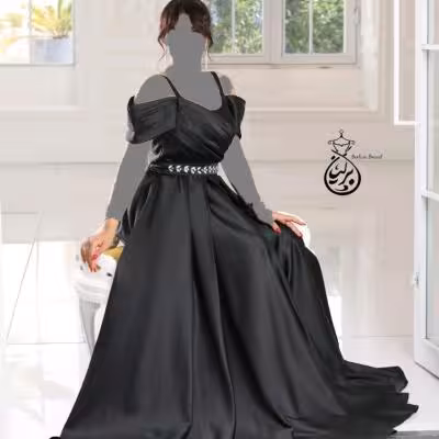 پیراهن مهمانی زنانه ساتن مدل آوین
