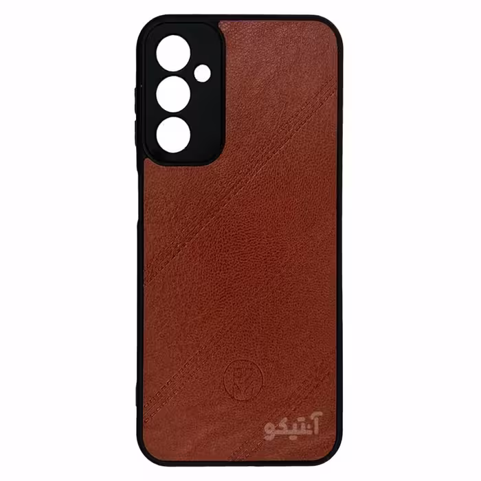 قاب طرح چرم ساده مناسب برای Samsung A24-قهوه ای
