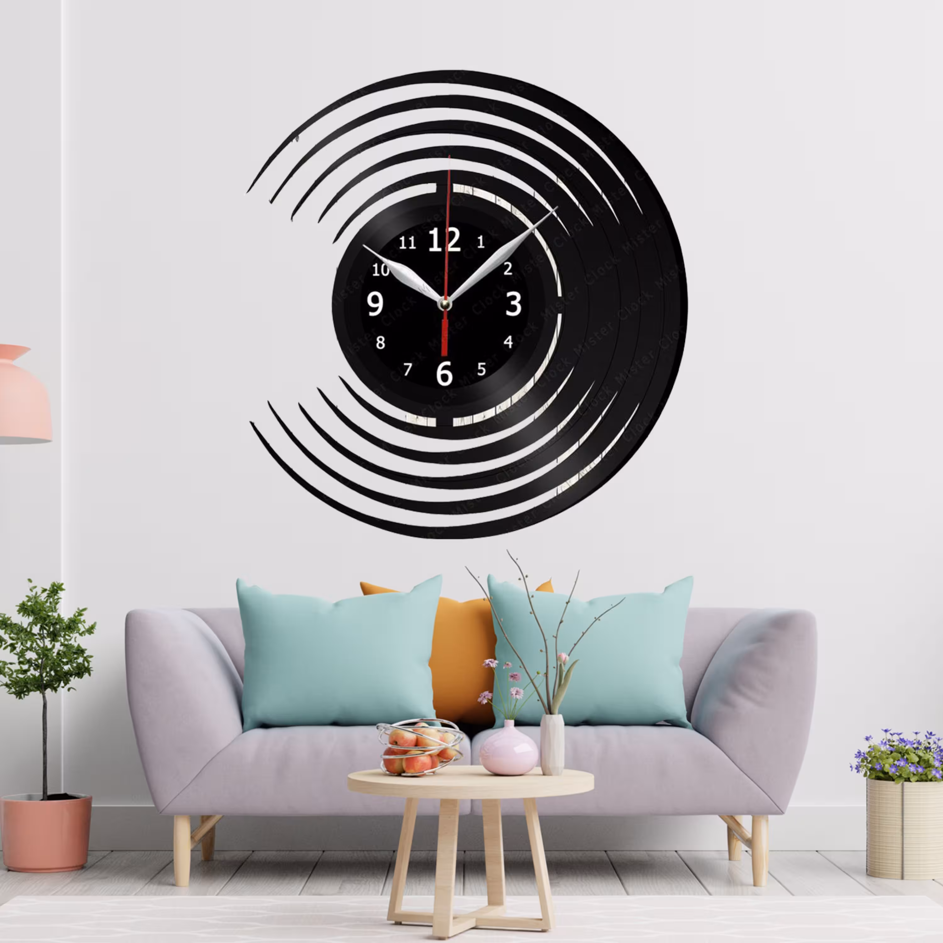 ساعت دیواری تارادکور مدلCc14 مشکی