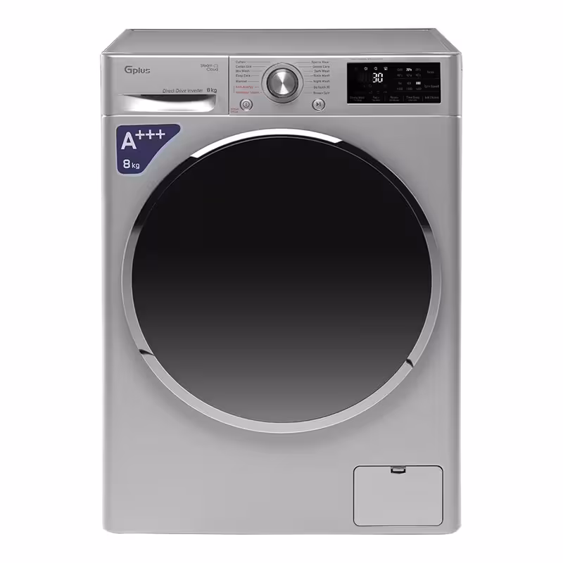 ماشین لباسشویی جی پلاس مدل GWM-L88S ظرفیت 8 کیلوگرم