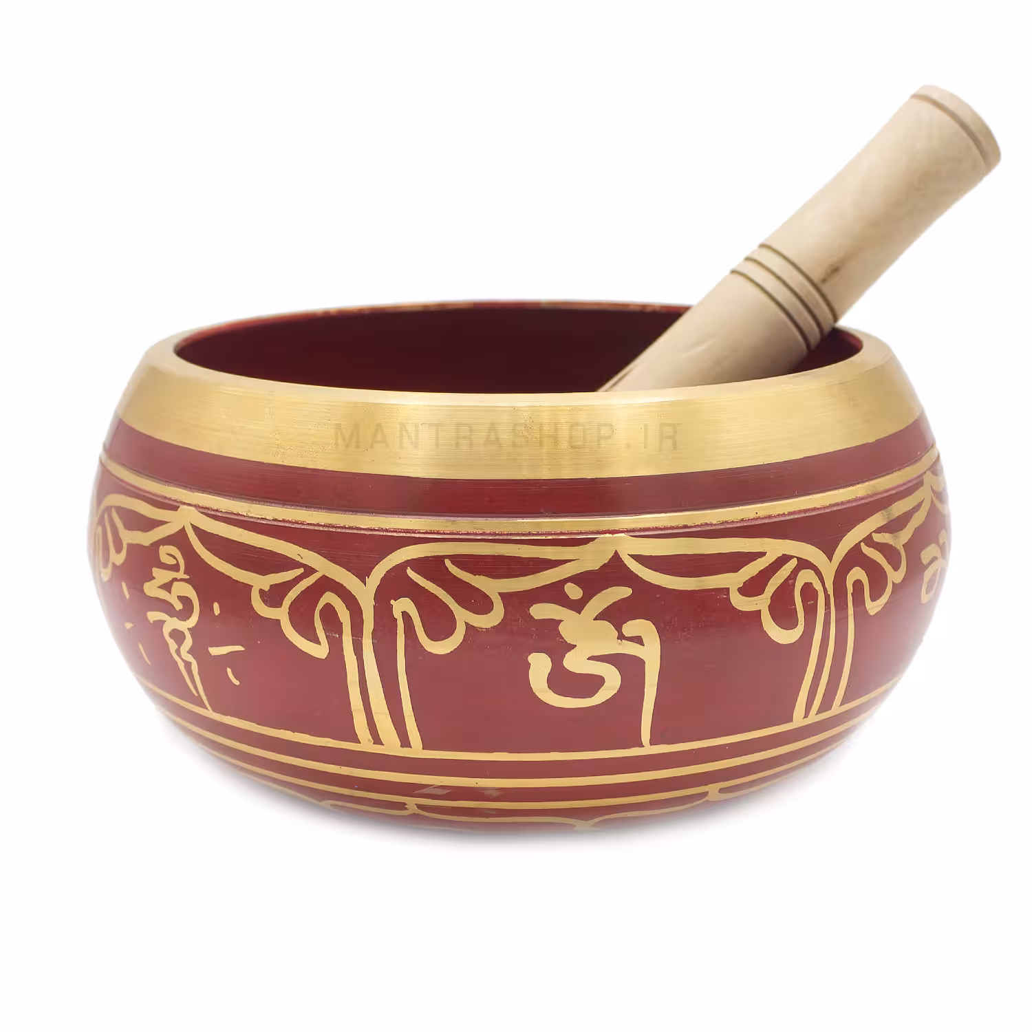 کاسه تبتی (مرتعش) قرمز – قطر دهانه 15 سانتی متر