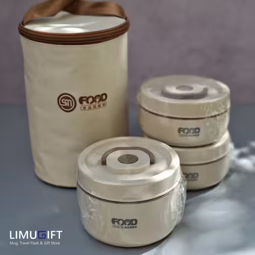 0193 لانچ باکس کیف دار 3 عددی Food