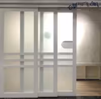 مکانیزم ترکیبی چوبی تک درب ثابت و دو درب متحرک با عرض حداکثر 360 سانتیمتر فانتونی