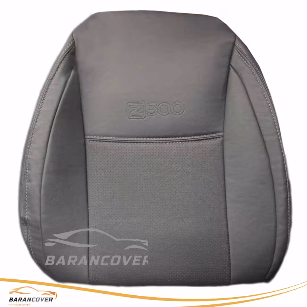 روکش صندلی آریو z300 تمام چرم رنگ طوسی