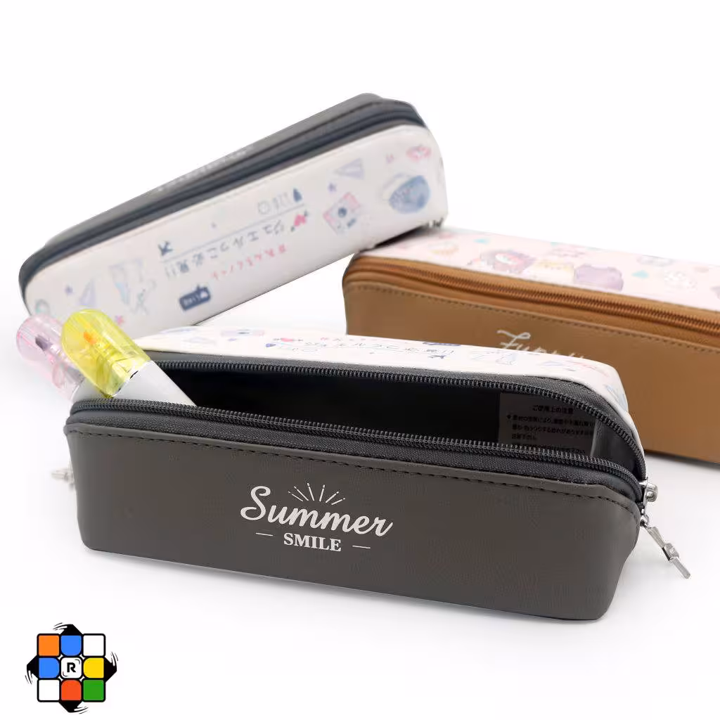 جامدادی چرمی تک زیپ