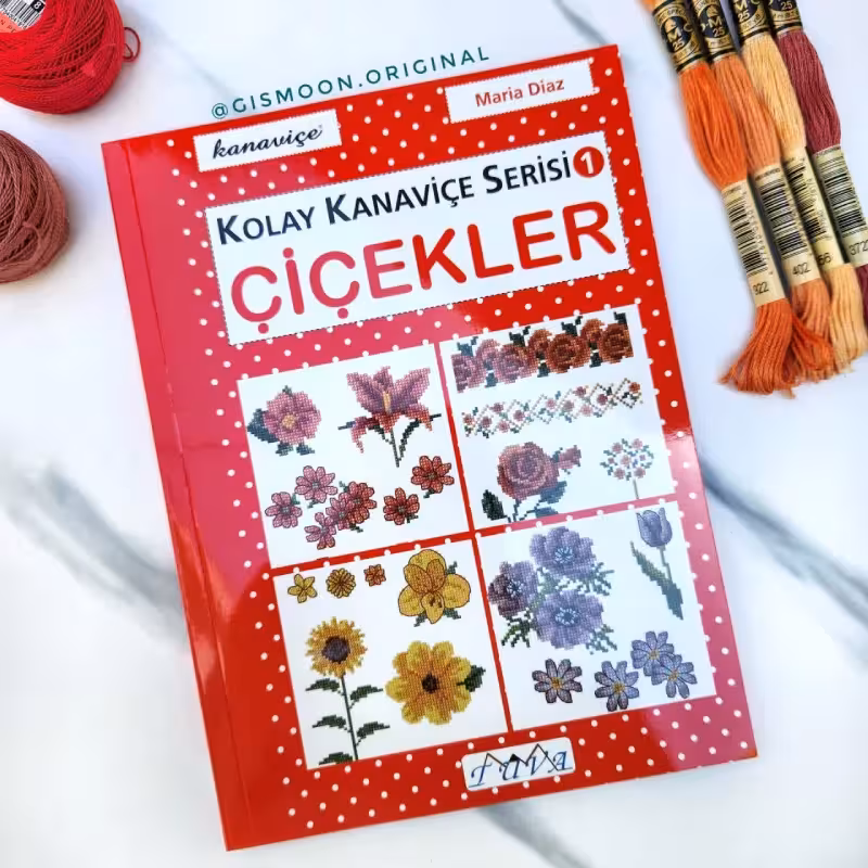 کتاب شماره دوزی Kolay Kanaviçe Çiçekler
