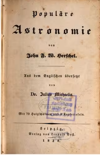 خرید و دانلود نسخه کامل کتاب Populäre Astronomie