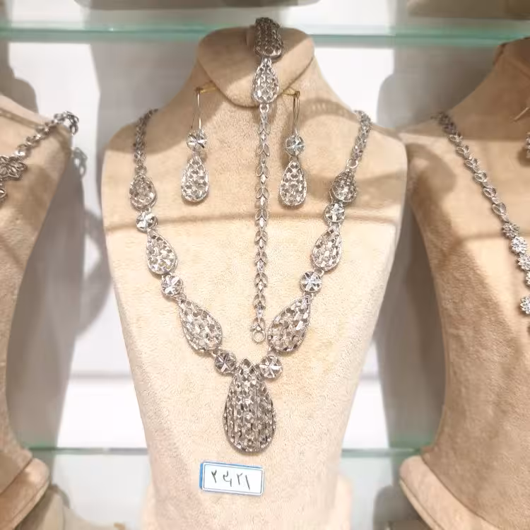 سرویس نقره تراش،، امکان آبکاری طلایی کامل دارد