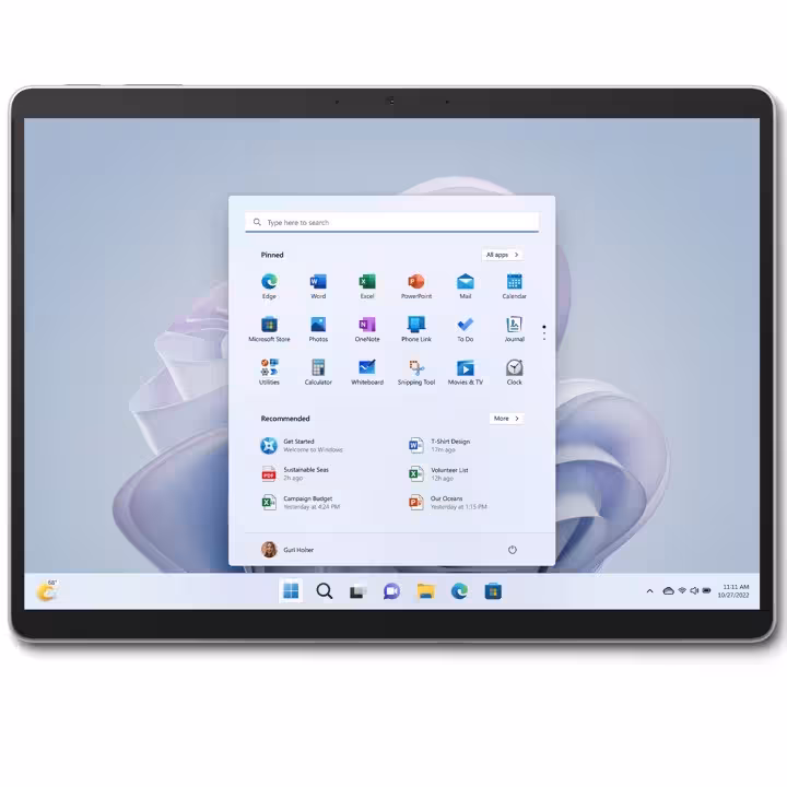 تبلت مایکروسافت مدل Surface Pro 9-i7 1255U ظرفیت 256 گیگابایت و رم 16 گیگابایت
