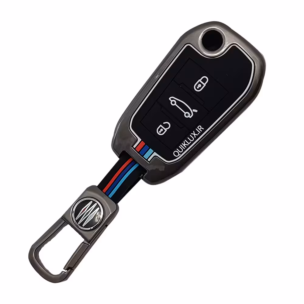 کاور سوییچ فلزی تارا (کلید خور) طرح M-Performance – صندوق پران وسط