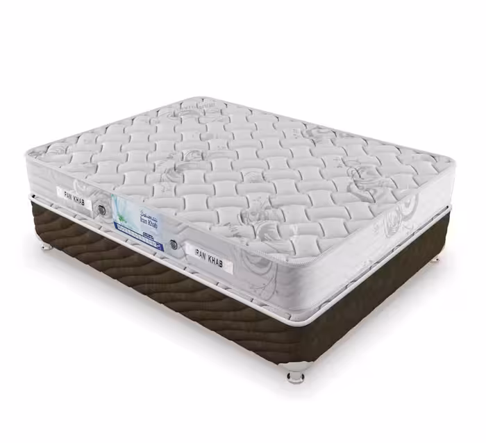 تشک یک نفره ایران خواب مدل فنری سوپر آرامش سایز 120 در 200 سانتیمتر