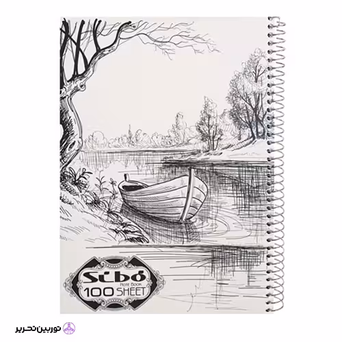 دفتر 100برگ sketch art طلقی سیبو