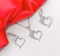 نیمست نقره جواهری کد 00098