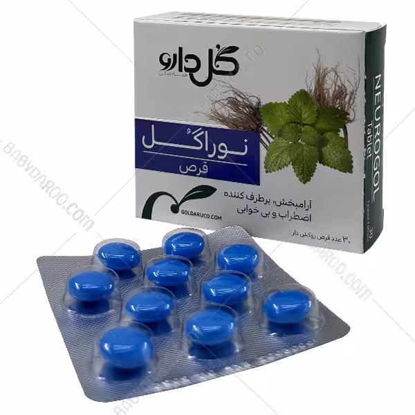 قرص روکش دار نوراگل گل دارو 30 عددی