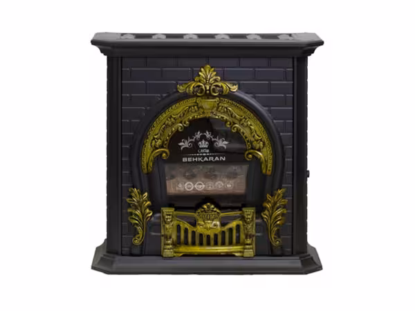 بخاری گازی بهکاران طرح پرنس مدل شومینه گارددار 36000