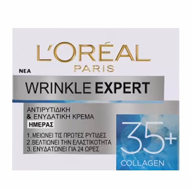 کرم روز ضد چروک و آبرسان کلاژن  35 سال لورال Loreal مدل Wrinkle Expert حجم 50 میل