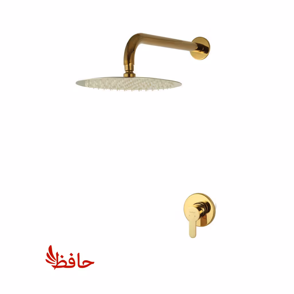 شیر حمام توکار راسان مدل ویوات تنسو طلایی کلاس 3