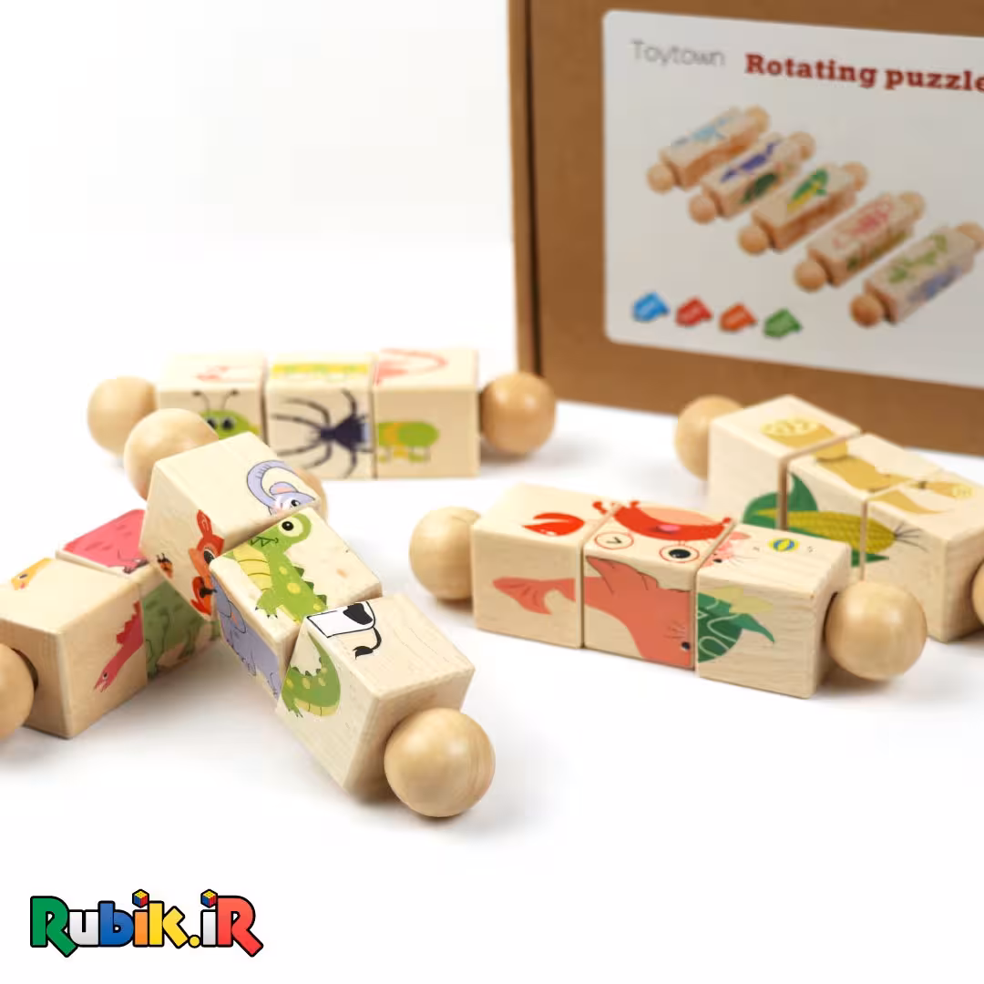 پازل 4وجهی چرخشی-باکس 5تایی