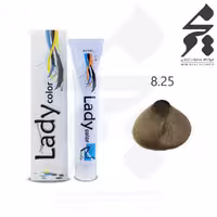 رنگ مو لیدی کالر Lady color شماره 8.25 حجم 100 میلی لیتر رنگ بلوند شنی روشن