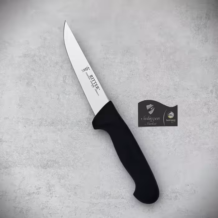 چاقوی قصابی زولینگن (Solingen) آلمان مدل Ritter 13 سانتی‌متری – ابزار حرفه‌ای برای برش دقیق گوشت در آشپزخانه‌های حرفه‌ای و خانگی