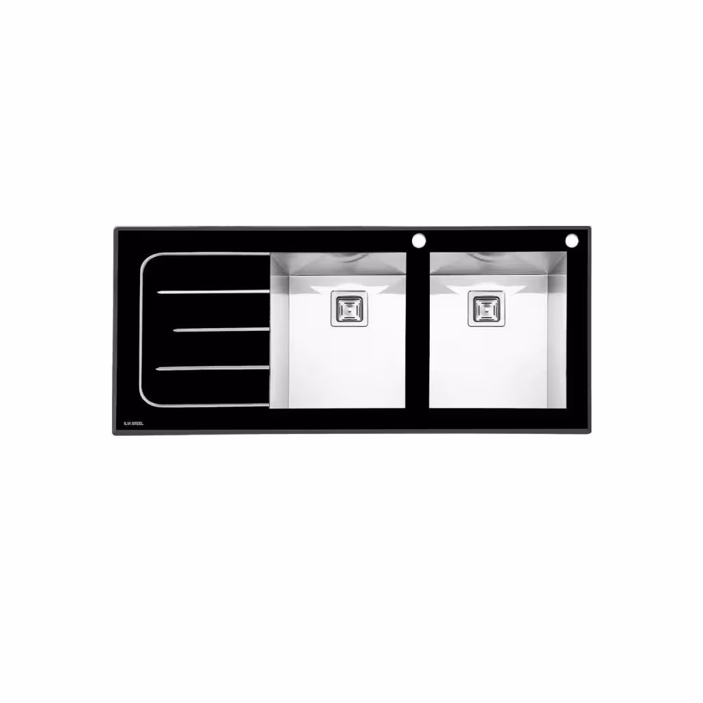 سینک شیشه ای ایلیا استیل مدل 8022