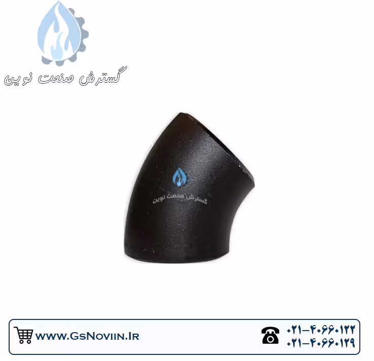 زانو جوشی &quot;1/2 اینچ 45 درجه رده 40 مانیسمان فولادی بنکن