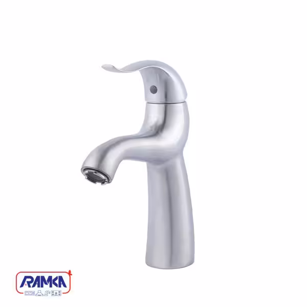 شیر روشویی راسان مدل اکتاو کروم مات