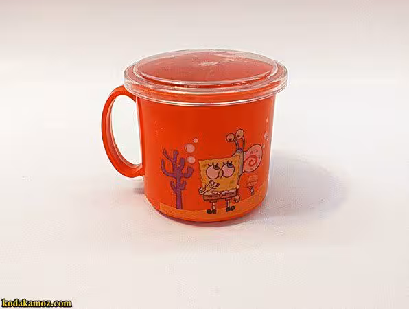 لیوان دربدار رنگی