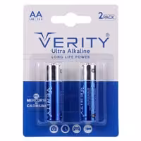 باتری قلمی 2عددی Ultra Alkaline کارتی Verity Lr6