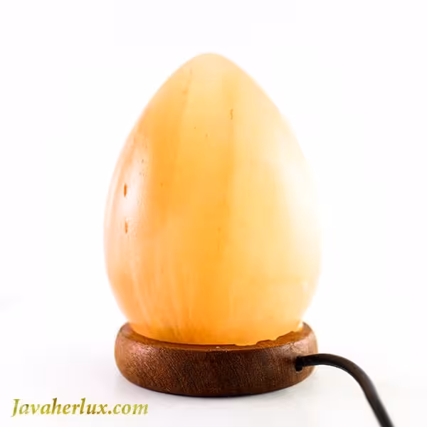 سنگ نمک هالیت صورتی هیمالیایی تراش تخم مرغی _ کد : 400031