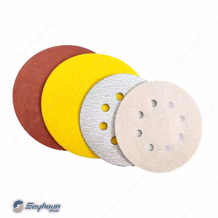 کاغذ سنباده گرد پشت کرکی قطر 150 میلی متر مش 400-40