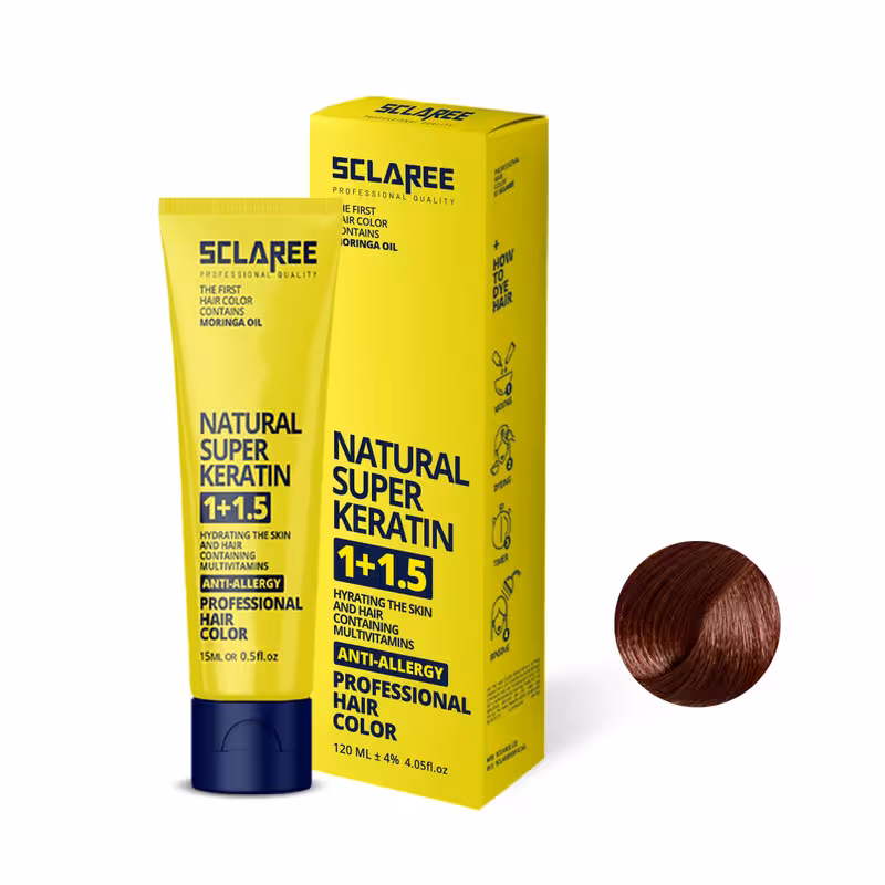 رنگ مو اسکلاره شماره 5.7 حجم 120 میلی لیتر رنگ قهوه ای شکلاتی روشن