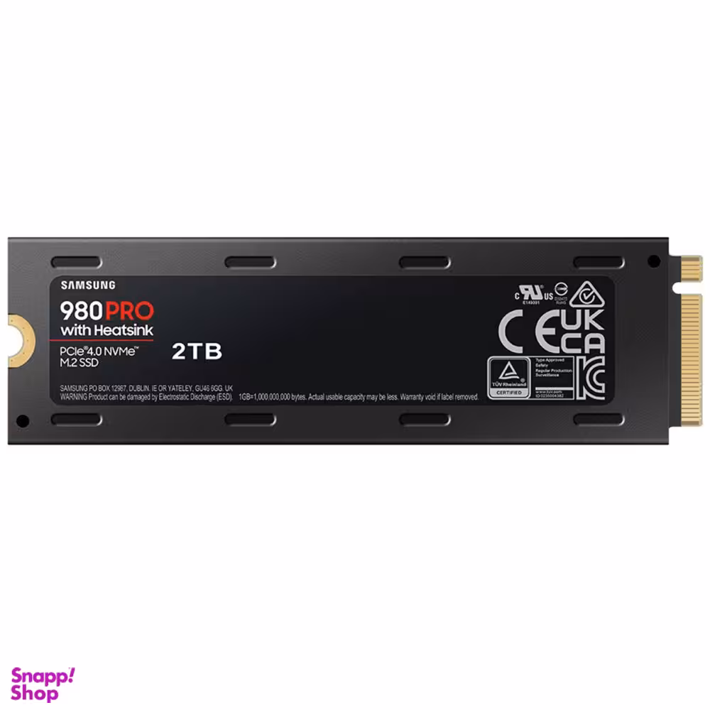 حافظه SSD اینترنال سامسون مدل 980PRO HeatSink ظرفیت 2 ترابایت